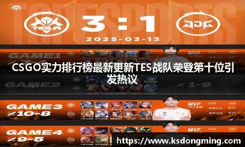 CSGO实力排行榜最新更新TES战队荣登第十位引发热议